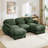 Modular U-Shaped Sectional Sofa-1367403680