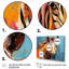 Bleu, orange, zèbre Popart I-589118967