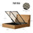Linvel Hydraulic Lift-Up Storage Upholstered Platform Bed-255774900-204331131