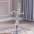 Modern Clear Acrylic End Table - Small Space Side Table for Living Room, Bedside & Dorm, Shatterproof & Waterproof Accent Table