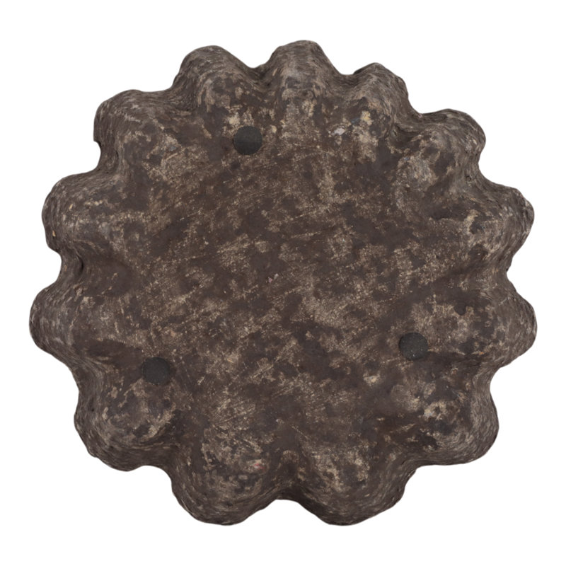 Bol décoratif côtelé en papier mâché pour la décoration intérieure - Bol d'appoint moderne pour la chambre, la console et le salon - 30 cm
