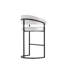 Tabouret de bar rembourré en métal