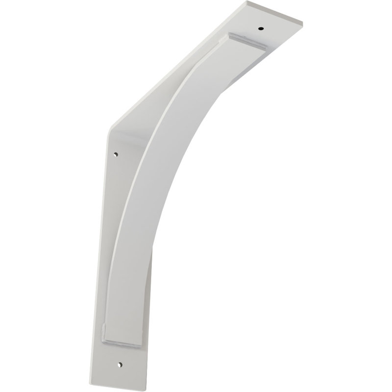 Support en acier Morris, Apprêt blanc, H 14 po x l 3 po x P 14 po
