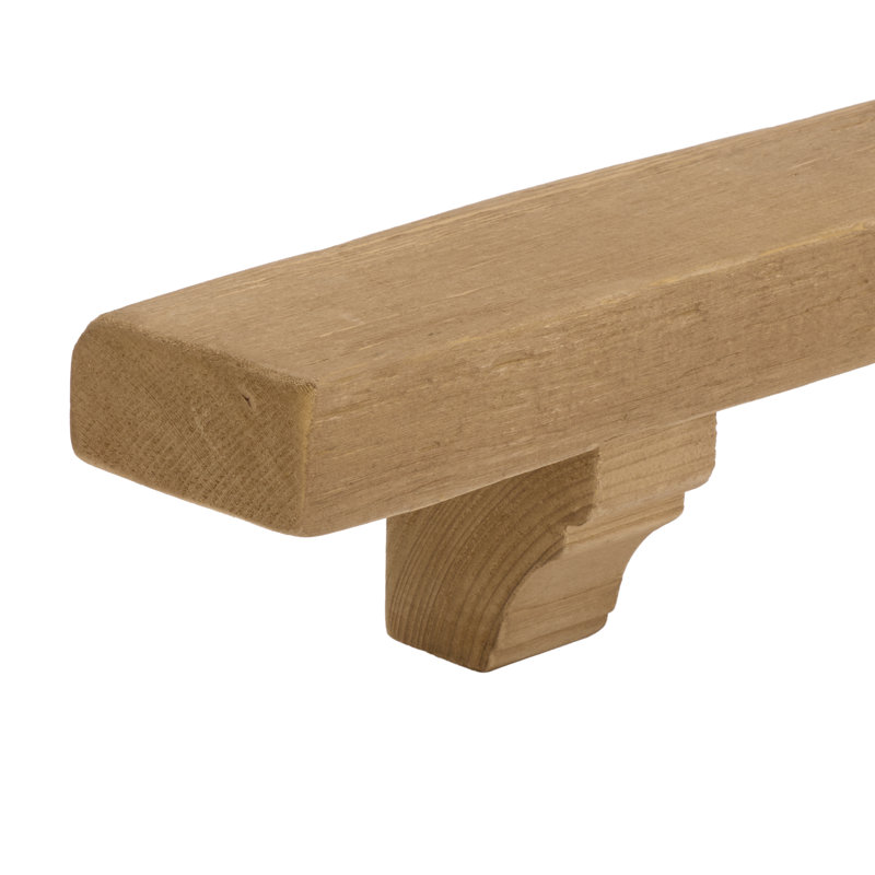 Keros Pine Mantel Shelf, Natural, 36" Width