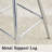 Modern Transparent Bar Stool with Upholstered Seat and Metal Legs-1957520443