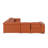 Top Grain Italian Leather 5-Piece L-Shaped Modular Power Reclining Sectional With Power Headrests-109973056