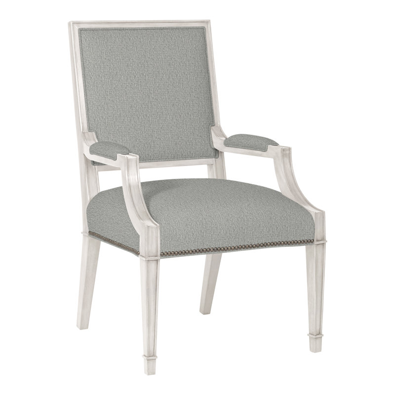 Leighton By Michael Weiss Upholstered Arm Chair, Tarbee Dove, Casa Blanca