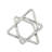 Decorative Object Metal Metal Interlocking Geometric Cube Design with Textured Hammered Surface for Contemporary Accent Display.-431399781-431399786