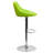 Hilia Vinyl Bucket Seat Adjustable Height Barstool with Diamond Pattern Back-1302222140