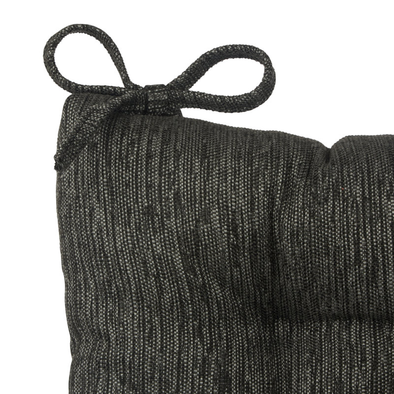 Ensemble de coussins de chaise berçante antidérapants, Noir