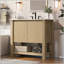 Meuble-lavabo moderne de 36 pouces avec lavabo en céramique, grand rangement, portes à fermeture douce et tablette ouverte-1323346278