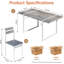 Ensemble de table et chaises de salle à manger de style Mid-Century moderne pour 6, 7 pièces, table de salle à manger avec 6 chaises et table en MDF pour appartement, salle à manger, cuisine, fête de famille-1358507551-1358507550-1358507547