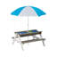 Wooden Kids Picnic Table/ Sand And Water Table With Umbrella/ Activity Table For Outdoor Backyard Patio Play