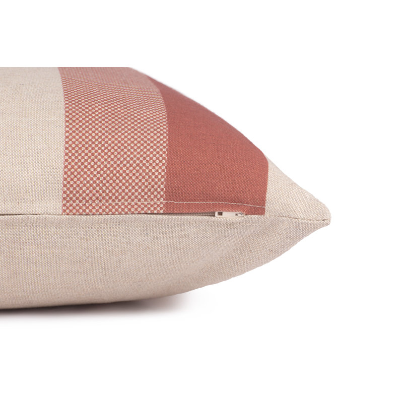 Striped Orange Rectangular Cushion Cover