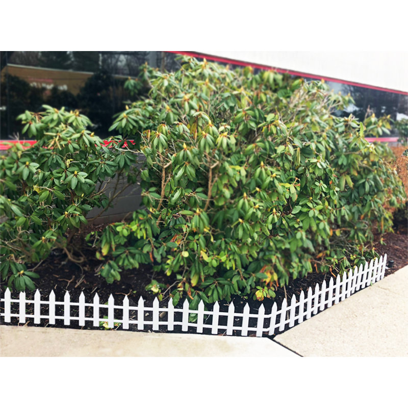 12 in. x 23 in. Vinyl Picket Garden Fence