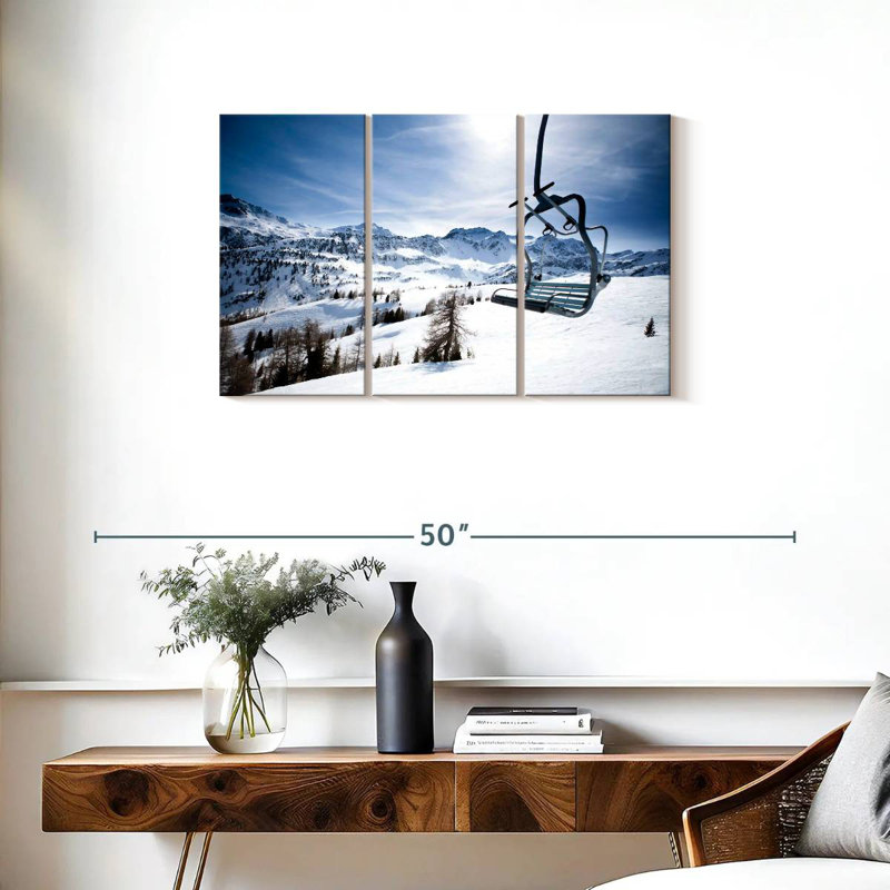 Alvord Ski Lift With A View, 20" H x 33" W