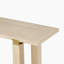 Console moderne minimaliste avec accents en bois massif et en métal, tablette intégrée pour des espaces de vie polyvalents-1236570110