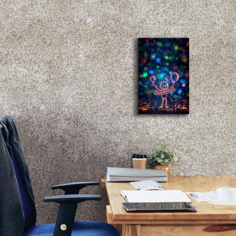 «Congratulations» par r3darch0n, art mural sur toile, H 18 po x l 12 po x P 0,75 po