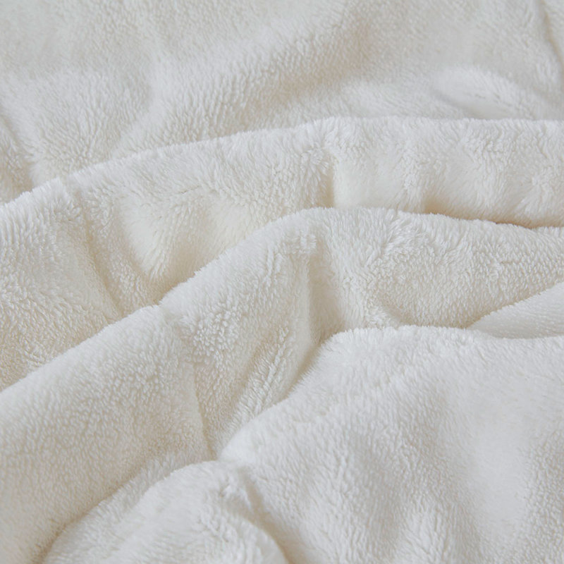 Reversible Heiq Smart Temperature Down Alternative Blanket, 89.99" L x 65.99" W, Ivory