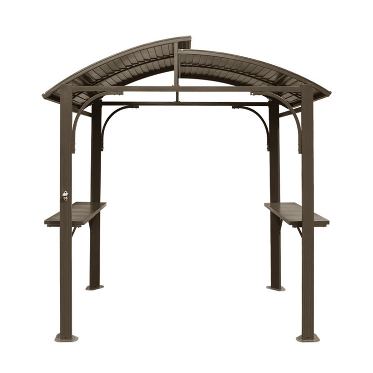 8 Ft. W Galvanized Metal Gazebo