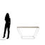 Adniel 132cm Stone Top Console Table