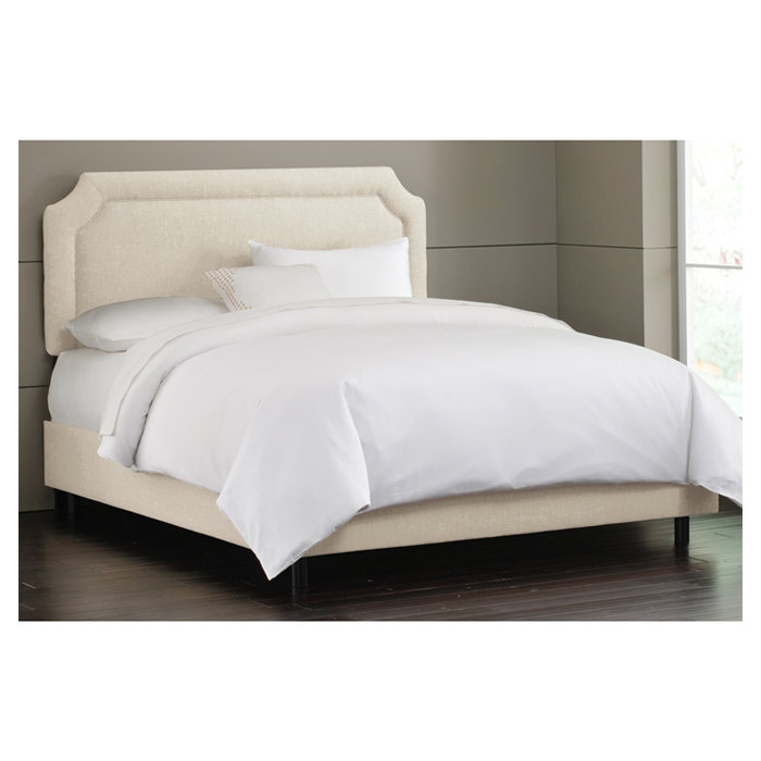 Lockington Upholstered Standard Bed, Full, Classic Talc Linen
