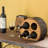 Pearcy Solid Wood Tabletop Wine Bottle Rack in Brown