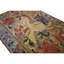 Tapis en soie tissé à plat de qualité musée Mid Mid Century Century 2 pi 0 po x 2 pi 8 po