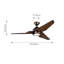 Camptown 60cm Ceiling Fan with LED Lights-2099066787-2099066786