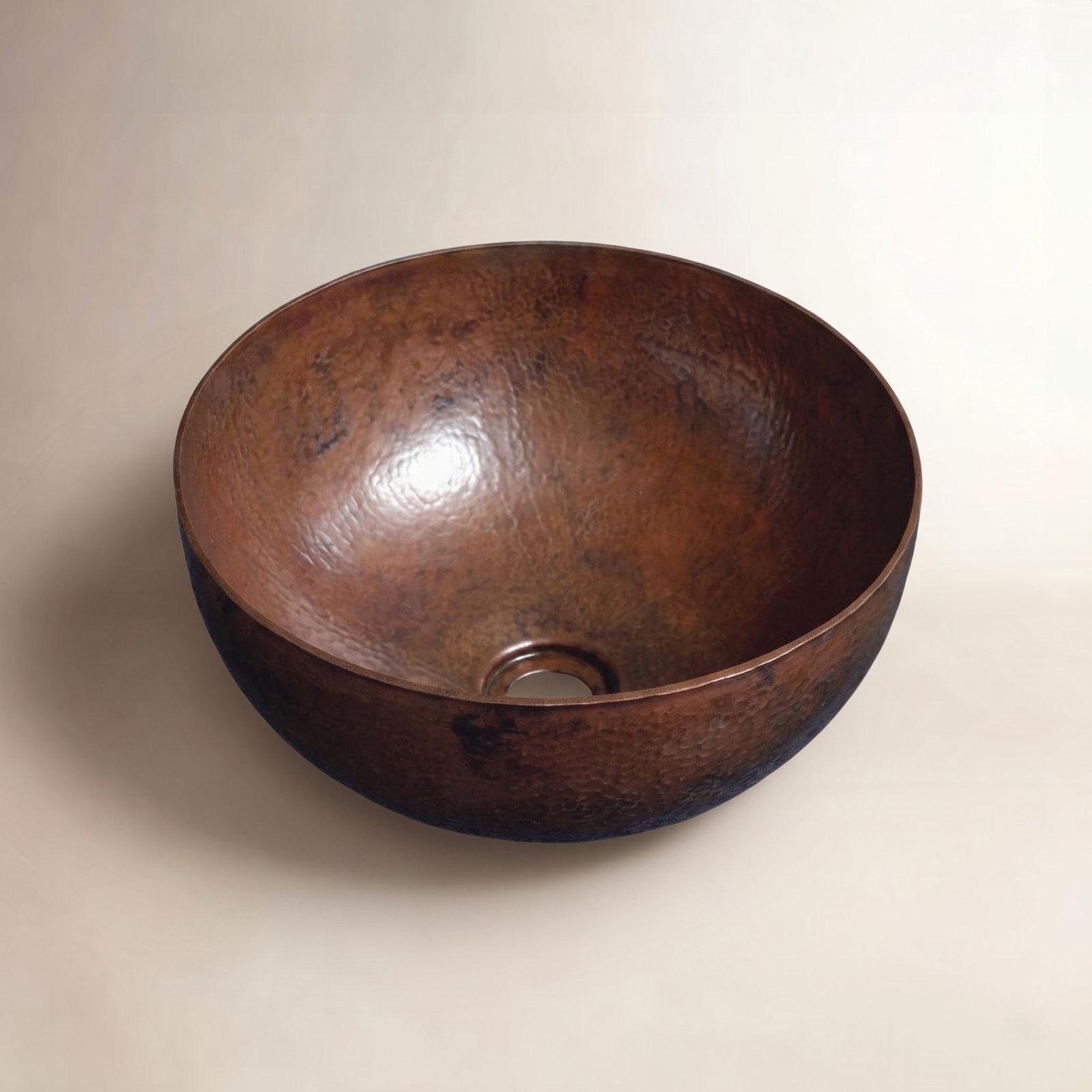 Maestro Copper Round Vessel Sink