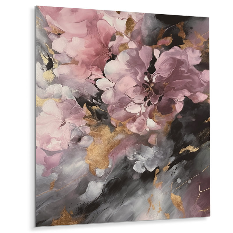 Hortensias roses, H 40 po x l 30 po x P 1 po