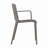 4Pcs Stackable Plastic Armchair For Indoor/Outdoor Use – Ergonomic Slatted Back Design, All-Weather PP Material – Patio, Balcony, Cafe-830398051