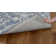 Ferrera Ikat Handmade Tufted Wool Blue / Ivory Area Rug