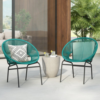 Chaise d'extérieur en osier