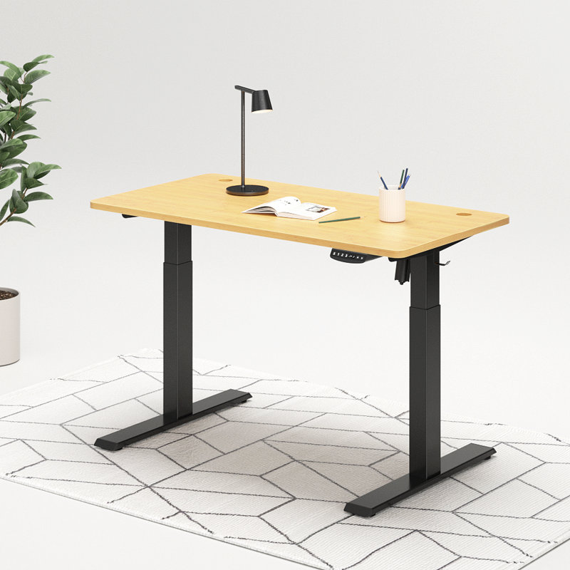 Bureau debout à hauteur ajustable Berrien, H 47,3 po x l 40 po x P 24 po, Bambou