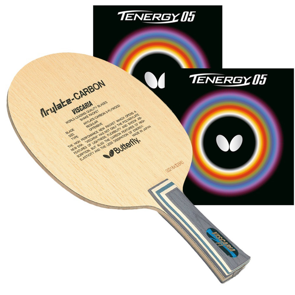 Viscaria FL Pro-Line Paddle with Tenergy 05 Rubber Butterfly