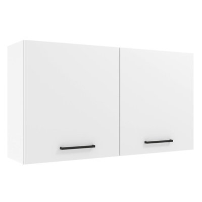 Armoire de rangement murale à 2 portes et tablettes latérales en bois Latitude Run® Hazel