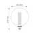 2.8W E27 ES XL Smoke Globe LED Non-Dimmable - 55lm 2000K Warm White