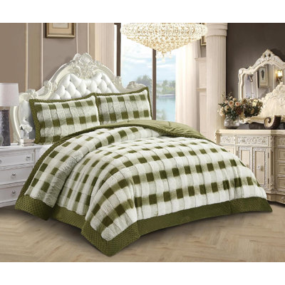 Microfiber Chequered Bedspread