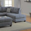 3 pièces Canapé modulaire gris et gris