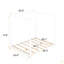 Grand lit plateforme à baldaquin avec pieds de soutien-1883404855-1883404854