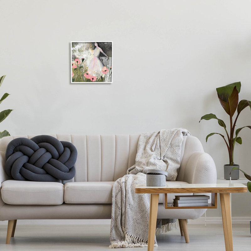 Art contemporain contemporain texturé, "Giclée" par Ruth Fromstein_aq-518, H 12 po x l 12 po x P 1,5 po