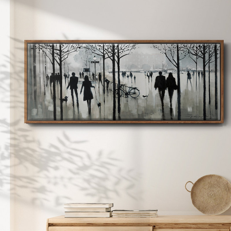 Morning Paris- Framed Canvas