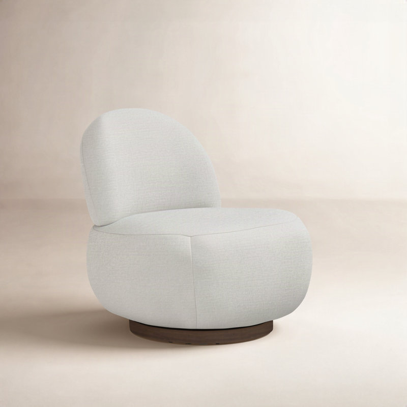 Lulu Slipper Chair, Molasses, White 5555-000
