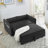 Araluen 55'' Velvet Convertible Sofa-1394462921