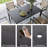 6 - Person Rectangular Iron Dining Set with Cushions