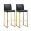 Upholstered Counter Stool with Metal Frame-988203086-988203080