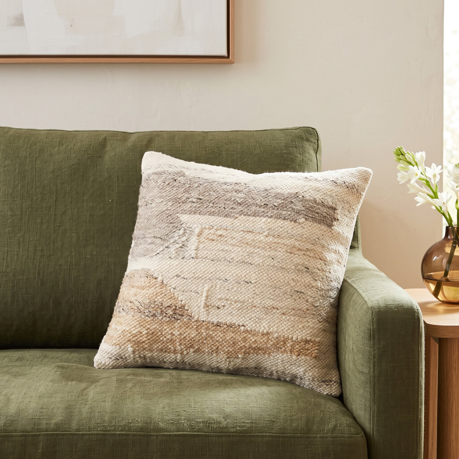 Dia Pillow Cover, 18" H x 18" W, Polyester/Polyfill