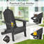 Chaise Adirondack pliante en plastique Delane-84369853