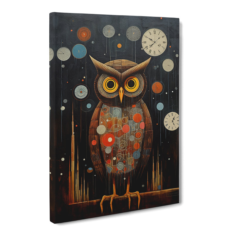 Owl Dadaism No.2 - Wrapped Canvas, 76cm H x 50cm W x 3cm D